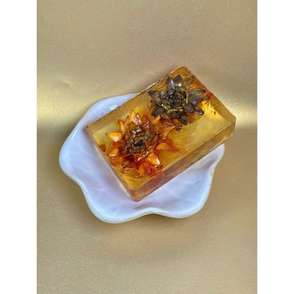 Joytopia®️ Other - 🌼 Unscented Handmade Glycerin Soap ✨ Naturally Colored Chrysanthemums
